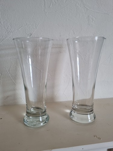 Pair clear tall pilsner - clear,