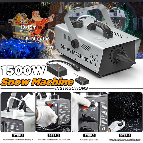 1500w snow machine - 1500w,