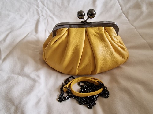 Maxmara yellow leather - maxmara,