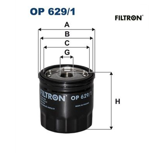 Oil filter filtron - filter, 629/1