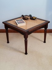 Vintage Cane Rattan Table Side Table Lounge Table Conservatory