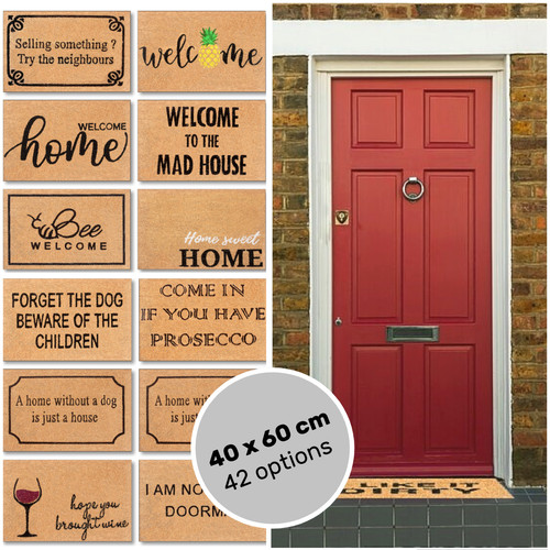 Funny doormat non slip coir - funny,