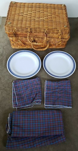 Vintage person wicker picnic - wicker,