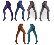 Pamela Mann Womens Everyday Polka Dot Printed  Tights Size 8-24 S/M L/XL XXL