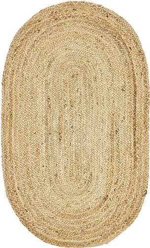Jute rug oval - area,