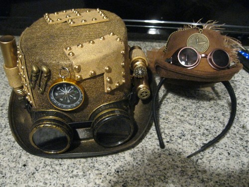 Men women steampunk hats w - women,