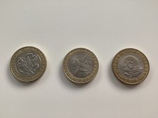 Full set of 3 x £2 Two Pound