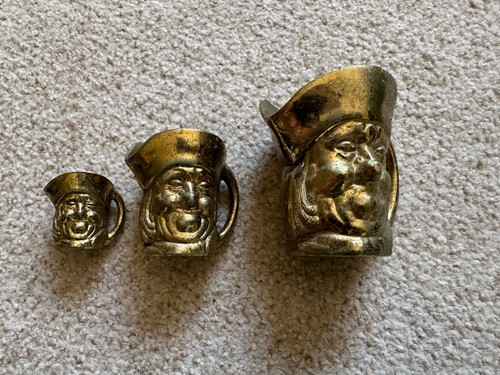 Set vintage brass toby - vintage,