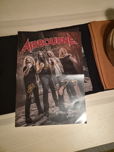 Airbourne signed poster - airbourne,