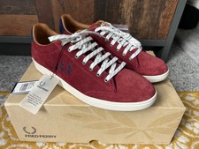 Fred Perry Women’s Maroon Suede Pumps Brand New with Tags and Box Size UK6