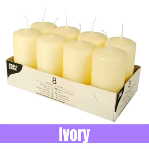 Pillar candles 40mm 90mm - pillar,