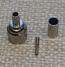Mini Motorola  Male Crimp Plug for RG58 Coax x 4