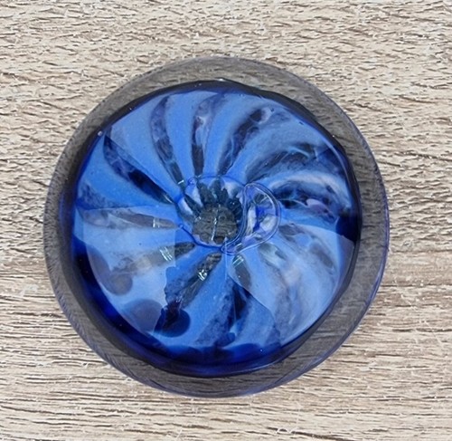 Glass paperweight swirl - glass,