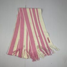 Brighton & Hove Scarf Pink Womens Striped Patterned Tasseled Football