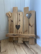 Vintage Pine Heart Shelf 47.5
