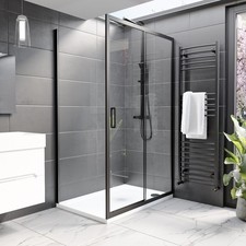 Pave Black 1200 x 800 Shower enclosure