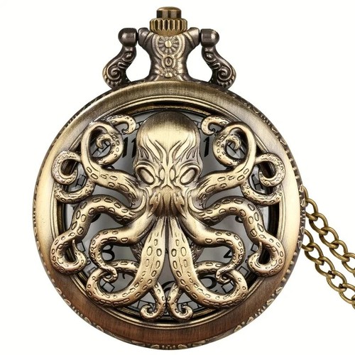 Vintage octopus pocket watch - vintage,