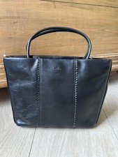 Tula Small Black Leather Handheld Handbag Great Condition
