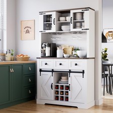 72" Tall Farmhouse Bar Cabinet