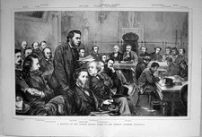 Old 1871 London School Board Guildhall Rodgers Reed Sandon Smith Huxl Victorian