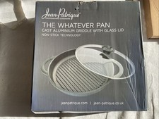 Jean-Patrique JP1252 the Whatever Cast Aluminium Griddle Pan with Glass Lid. New