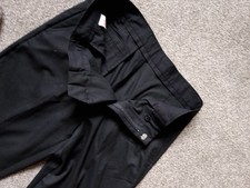 Mens Black Trousers Size 30