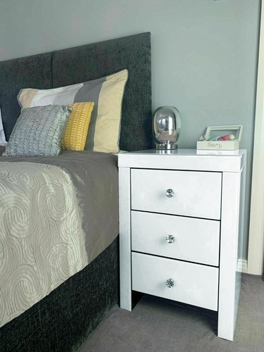 Mirrored furniture glass white - furniture,