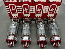 Tube Amp Doctor TAD 6L6GCM-STR REDBASE Factory Matched Quad Open Box Tested