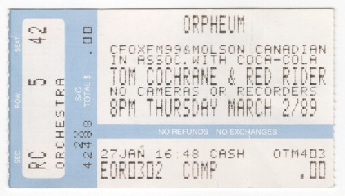 Tom cochrane and - cochrane,