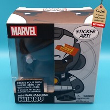 War Machine 4" Grey Mini Munny DIY Figure by Kidrobot Official Marvel 2016 ZBox
