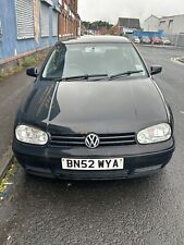 VOLKSWAGEN GOLF MK 4 1998-2004 FRONT BUMPER WITH GRILLS BLACK L041 BREAKING