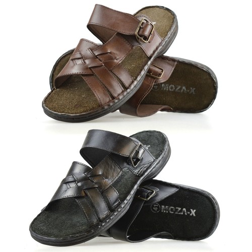 Mens brown leather - brown, flip