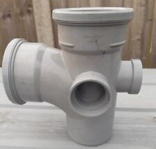1x 110mm Single Branch GREY Soil Drainage Pipe PVCU