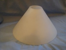 vintage small frosted/opaque coolie glass light/lamp shades x 4