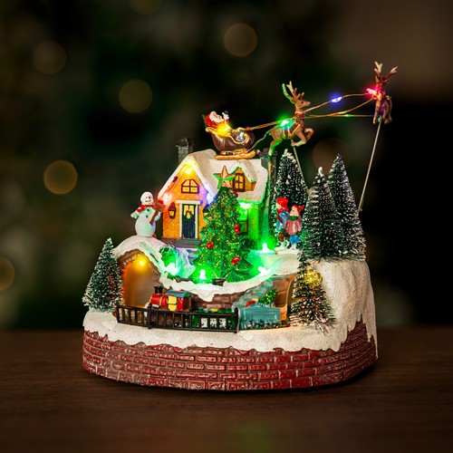 Christmas village scene - christmas,