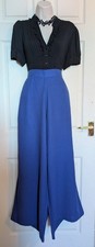 Roman Royal blue linen mix