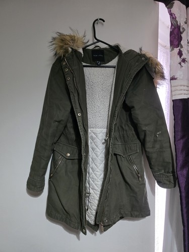 New look women green parka - green,