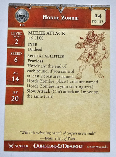 Horde zombie d - zombie, d&d