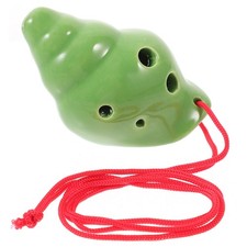 Ceramic 6 Holes Ocarina Flute Instrument Conch Shape Ocarina Wind Instrument
