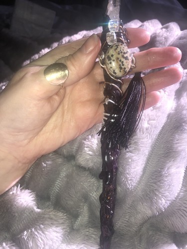 Handmade wood quartz point - handmade,