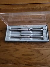 Vintage Parker 25 Fountain & Ballpoint Pen Set CASED. Matching Date Codes.