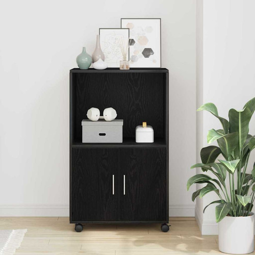 Cabinet black oak - oak, engineered
