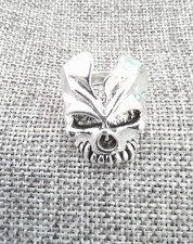 Armoured Skull Ring Silver