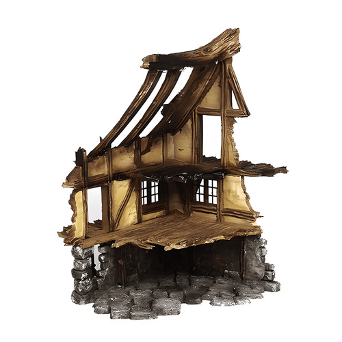 Ruined medieval house 28mm dnd - medieval,