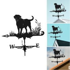 Iron Weather Vane Black Dog 2