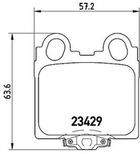 BREMBO P 83 045 Brake Pad Set, disc brake for LEXUS,TOYOTA