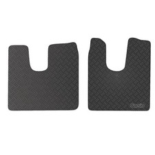 Carsio Tailored Rubber Truck Floor Cab Mats For MAN TGX 2012 to 2020 2 PC