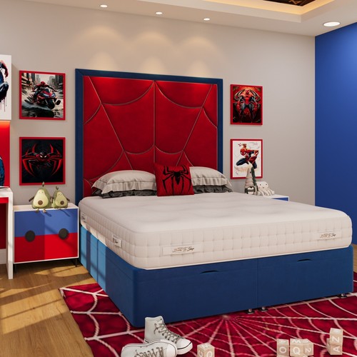 Spider man storage divan bed - spider-man,