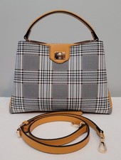 Tom & Eva Plaid Satchel Purse