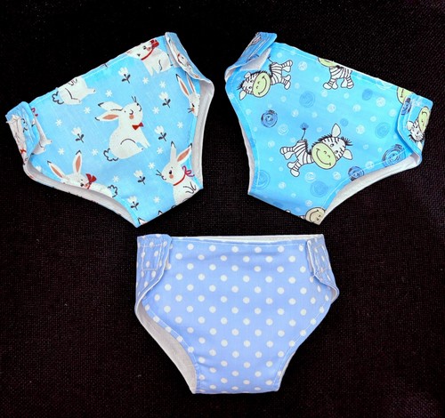 New boy dolls nappies pants - 3,